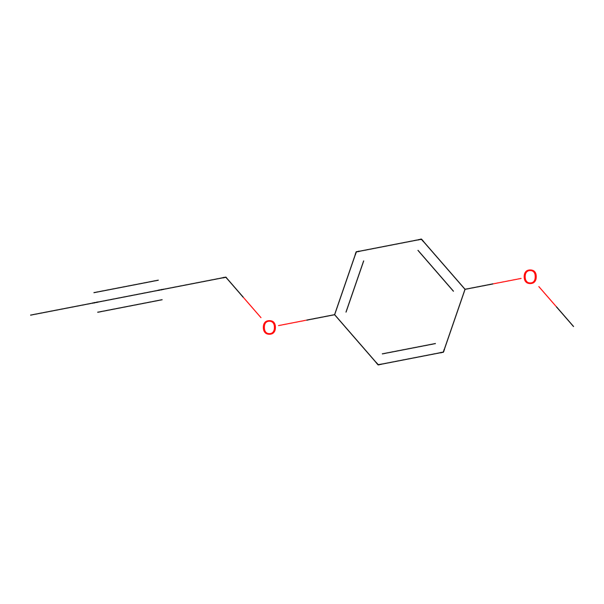 1-(But-2-yn-1-yloxy)-4-methoxybenzene molecular structure, CAS 41580-74-9