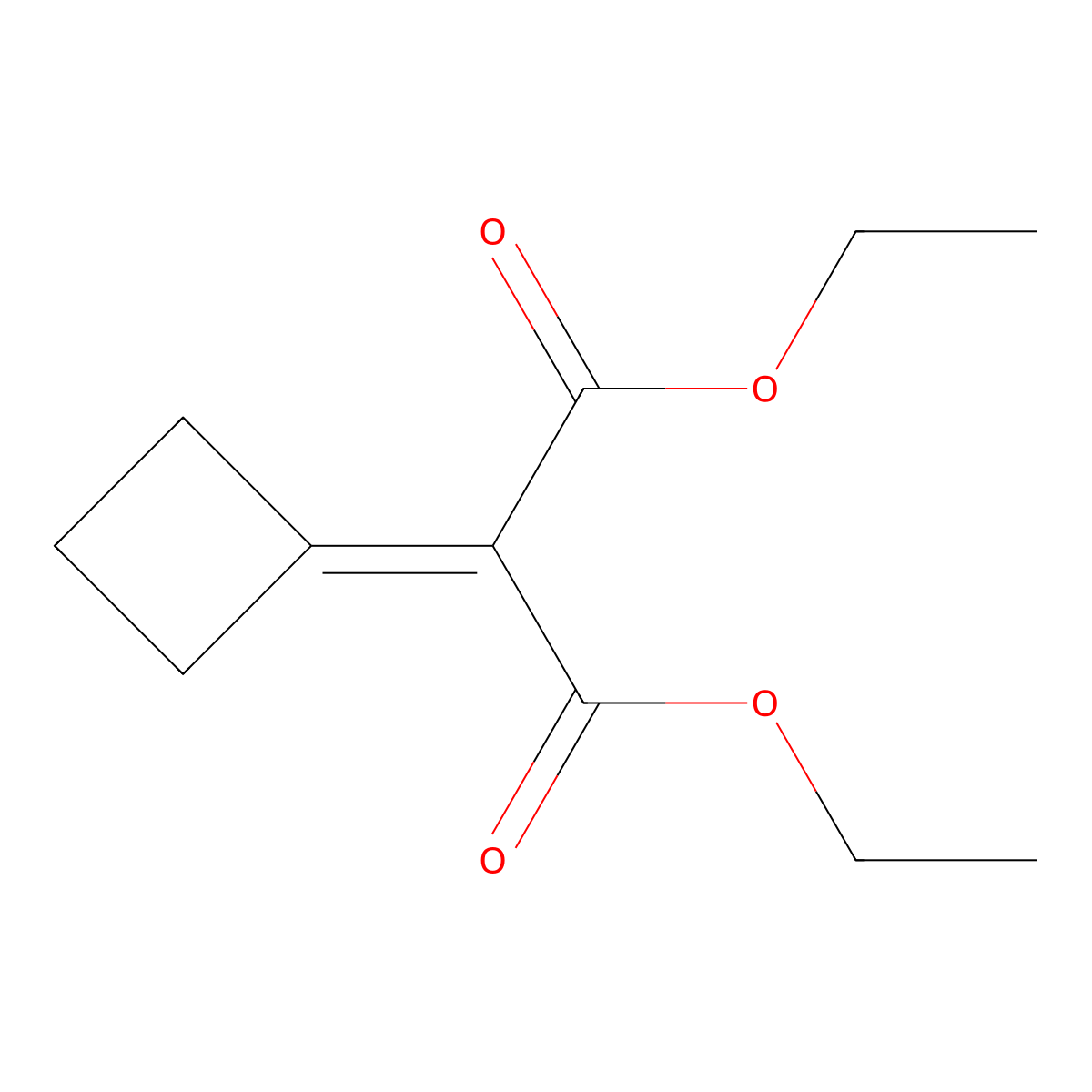 Diethyl 2-cyclobutylidenemalonate molecular structure, CAS 41589-41-7