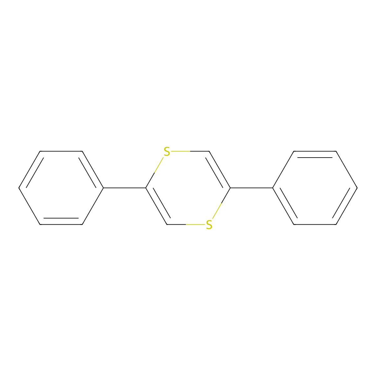 2,5-Diphenyl-1,4-dithiin molecular structure, CAS 4159-03-9