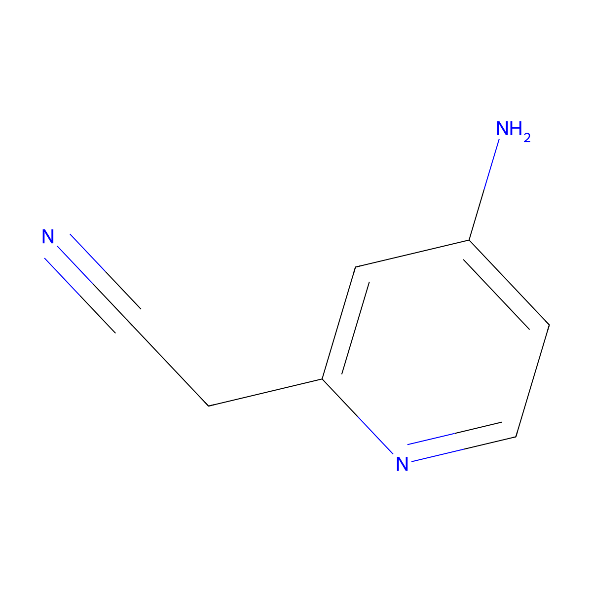 2-(4-Aminopyridin-2-yl)acetonitrile molecular structure, CAS 415912-70-8
