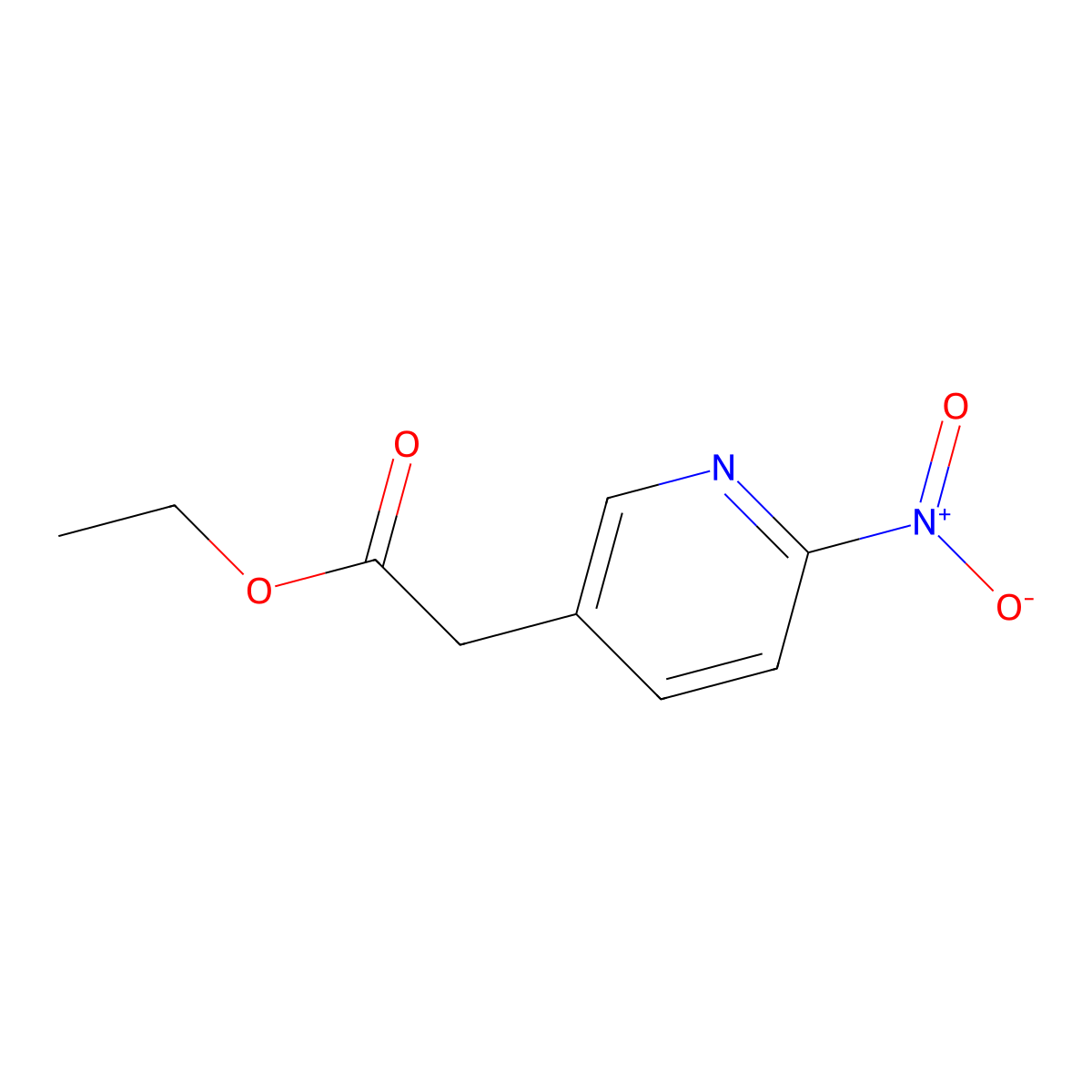 Ethyl 2-(6-nitropyridin-3-yl)acetate molecular structure, CAS 415912-99-1