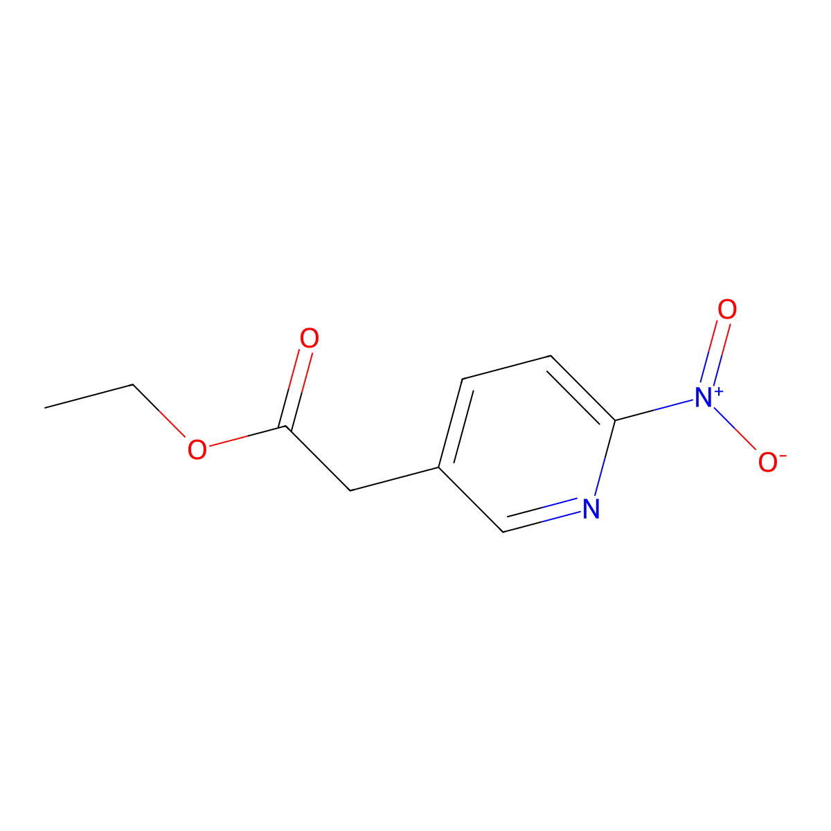 Ethyl 2-(6-nitropyridin-3-yl)acetate molecular structure, CAS 415912-99-1