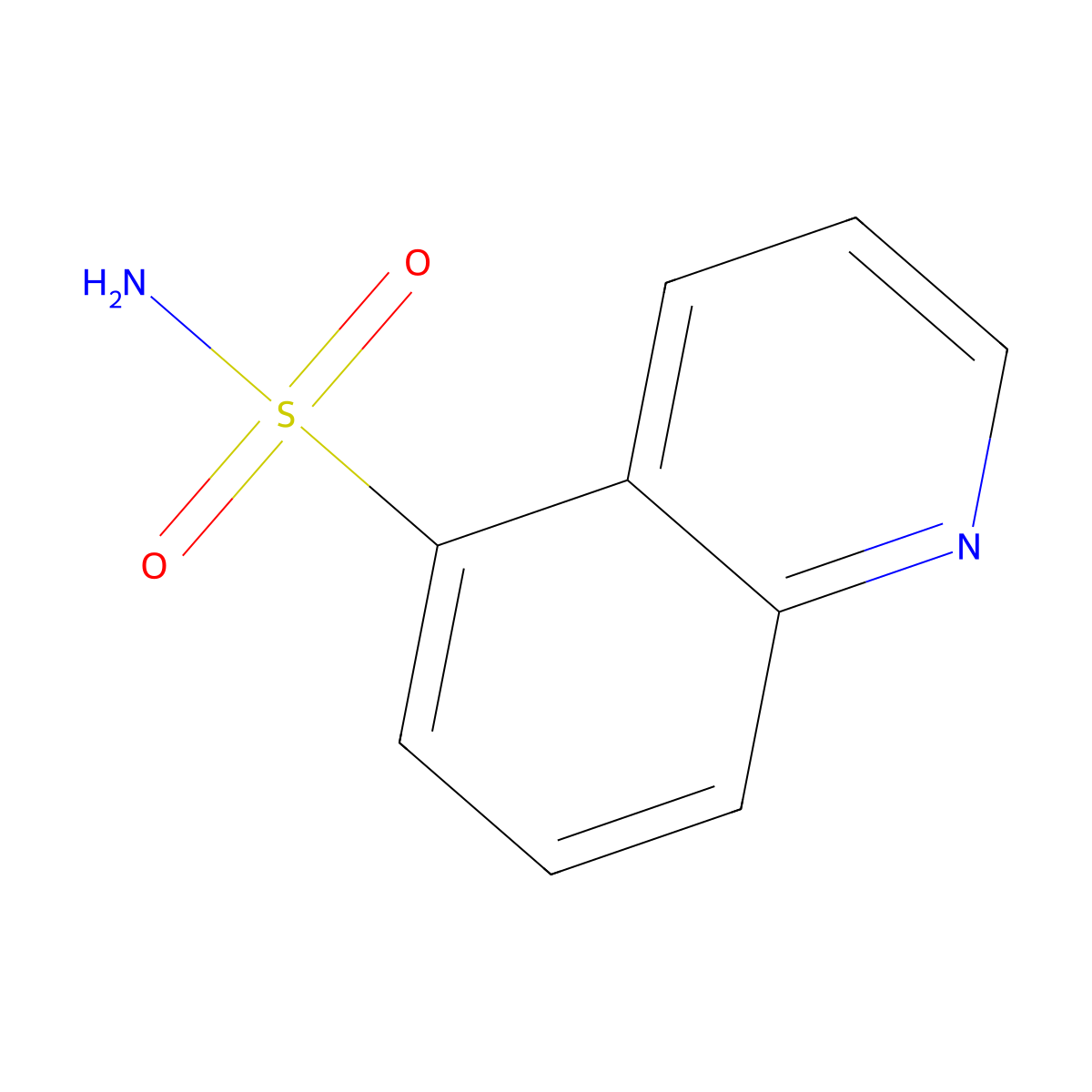 Quinoline-5-sulfonamide molecular structure, CAS 415913-05-2