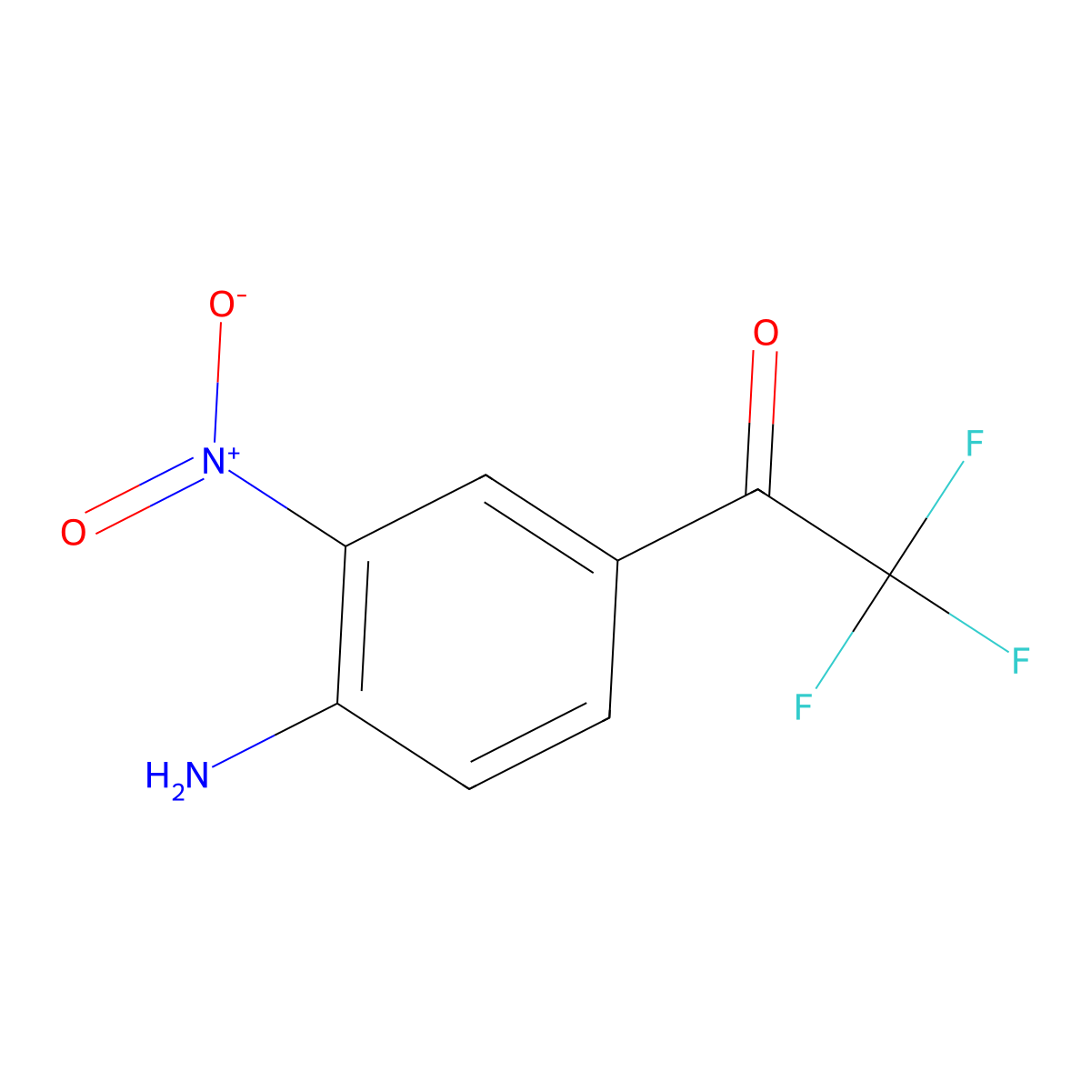 1-(4-Amino-3-nitro-phenyl)-2,2,2-trifluoro-ethanone molecular structure, CAS 415914-18-0