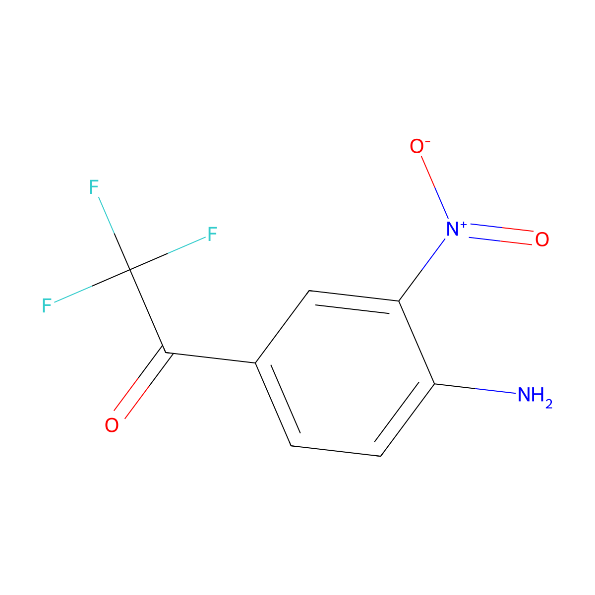 1-(4-Amino-3-nitro-phenyl)-2,2,2-trifluoro-ethanone molecular structure, CAS 415914-18-0