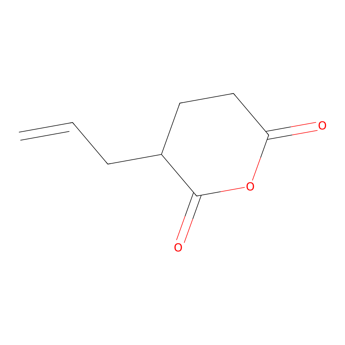 3-(Prop-2-en-1-yl)oxane-2,6-dione molecular structure, CAS 415916-55-1
