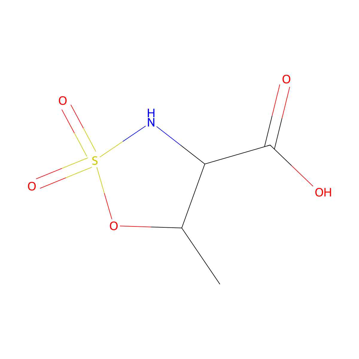 (4S,5S)-C5-methylserinic acid S,S-dioxide molecular structure, CAS 415919-19-6