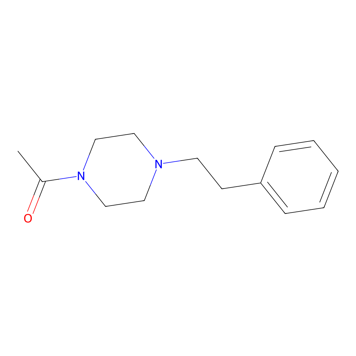 1-[4-(2-Phenylethyl)piperazin-1-yl]ethanone molecular structure, CAS 415923-82-9