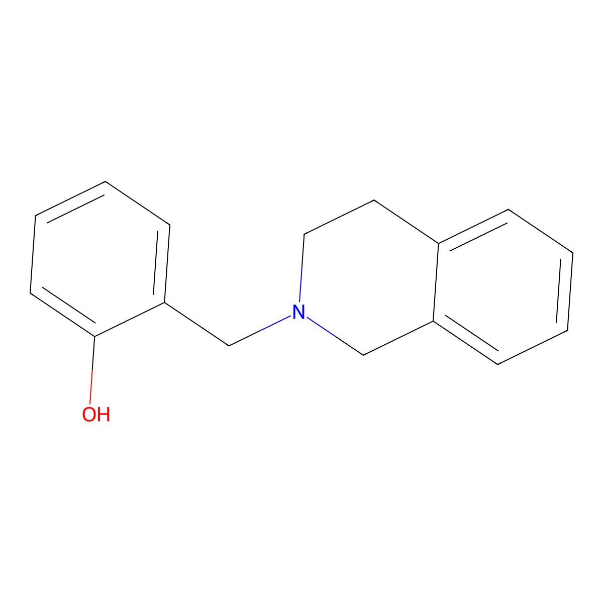 2-[(1,2,3,4-Tetrahydroisoquinolin-2-yl)methyl]phenol molecular structure, CAS 415928-50-6