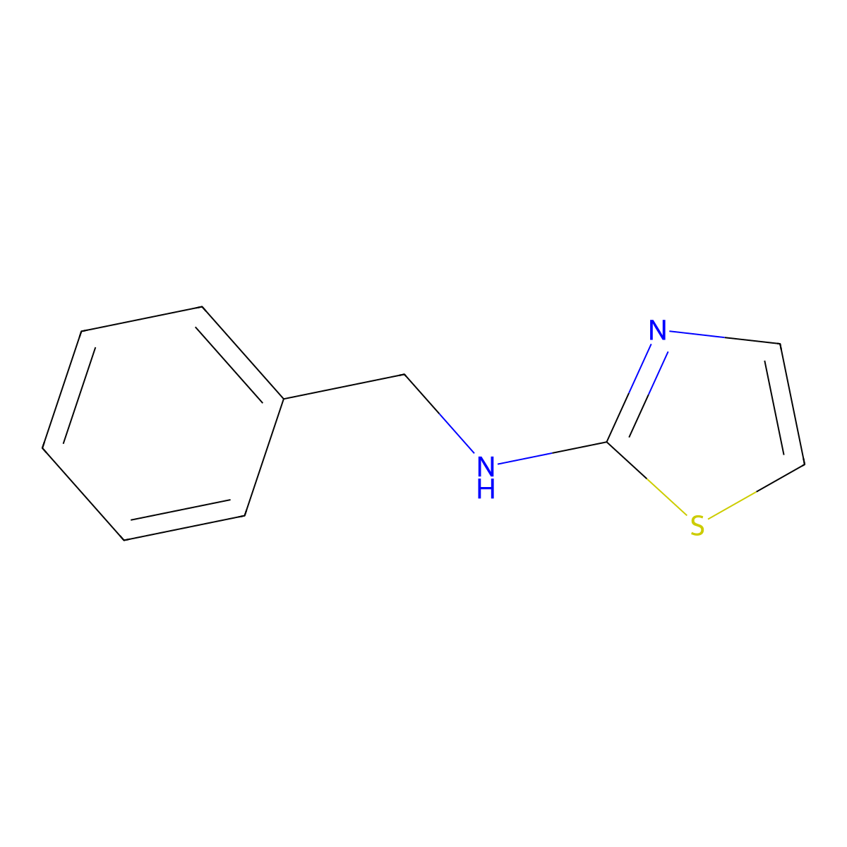 N-Benzylthiazol-2-amine molecular structure, CAS 41593-98-0