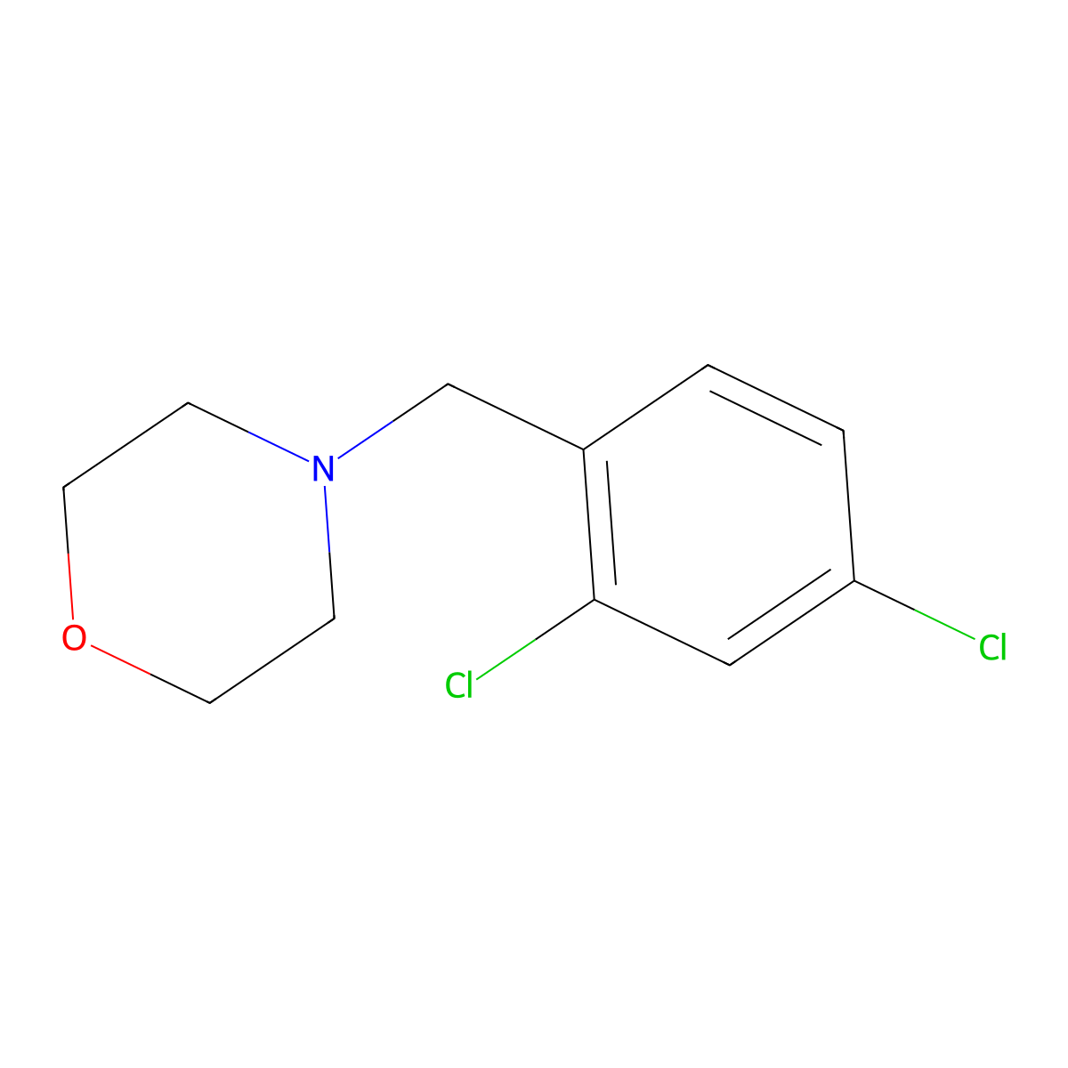 4-(2,4-Dichlorobenzyl)morpholine molecular structure, CAS 415930-51-7