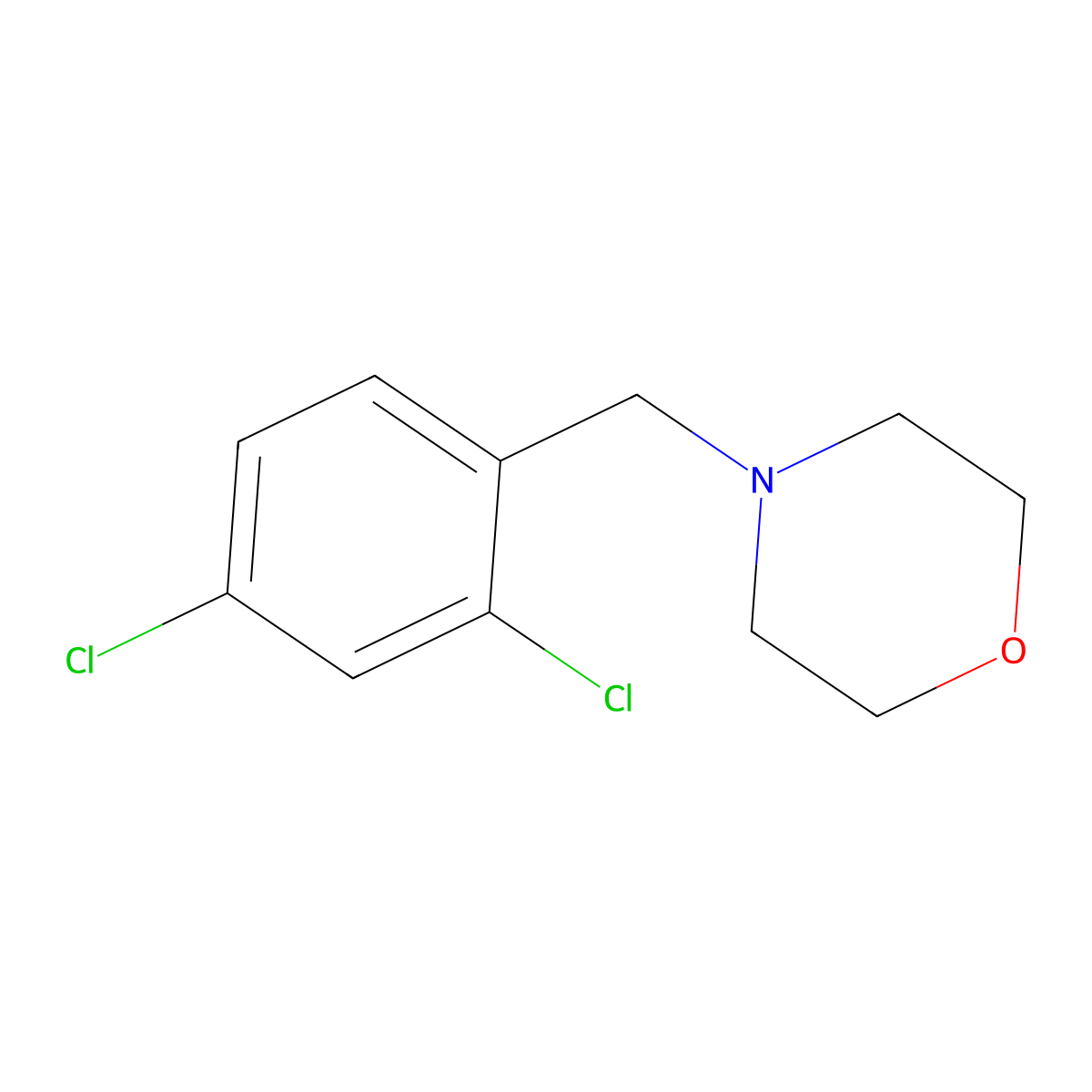 4-(2,4-Dichlorobenzyl)morpholine molecular structure, CAS 415930-51-7