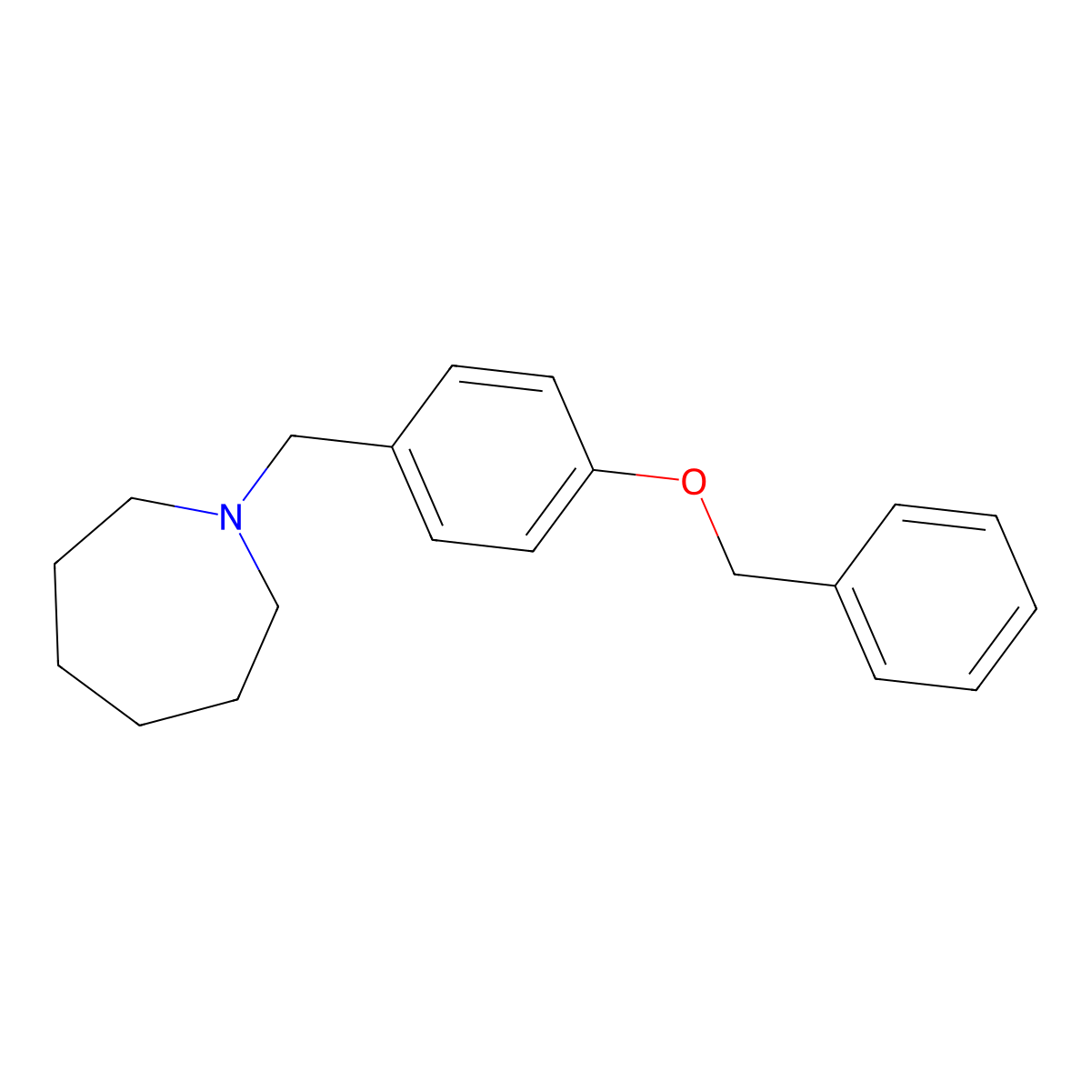 1-[4-(Benzyloxy)benzyl]azepane molecular structure, CAS 415932-67-1
