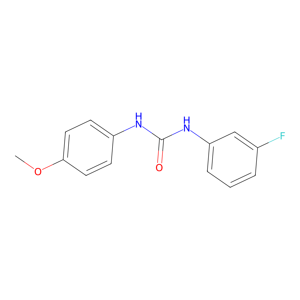 1-(3-Fluorophenyl)-3-(4-methoxyphenyl)urea molecular structure, CAS 415934-27-9