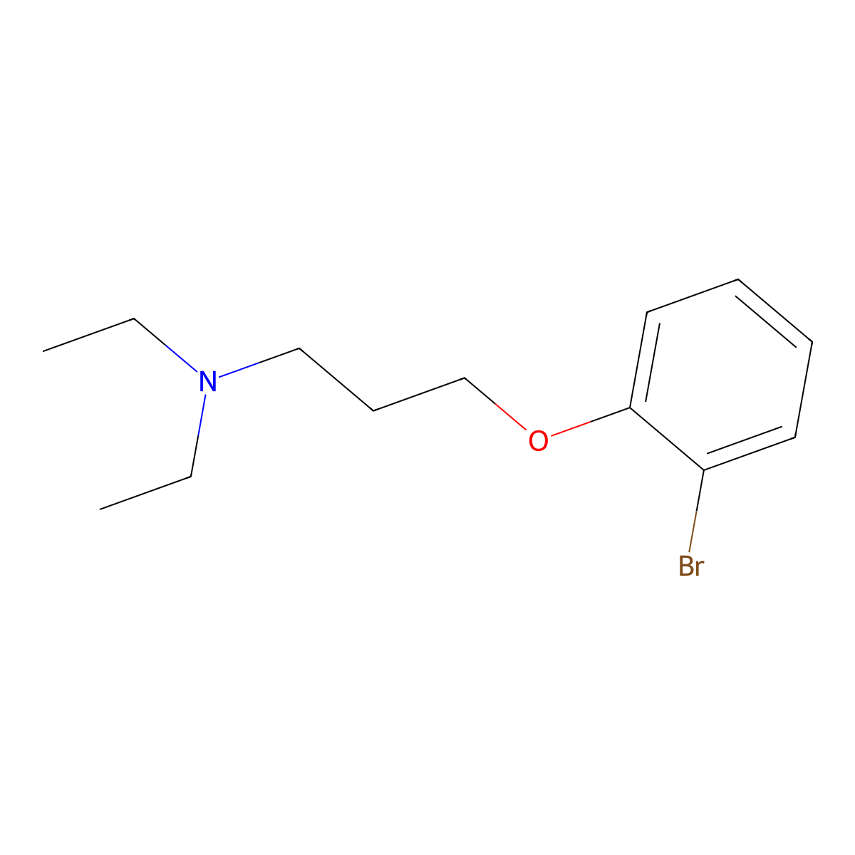 3-(2-bromophenoxy)-N,N-diethylpropan-1-amine molecular structure, CAS 415935-91-0