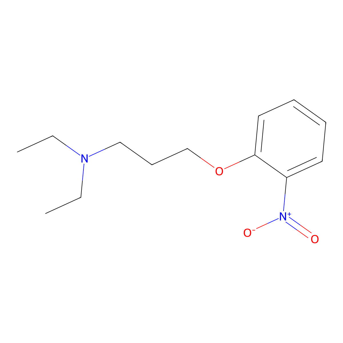 N,N-diethyl-3-(2-nitrophenoxy)propan-1-amine molecular structure, CAS 415936-89-9
