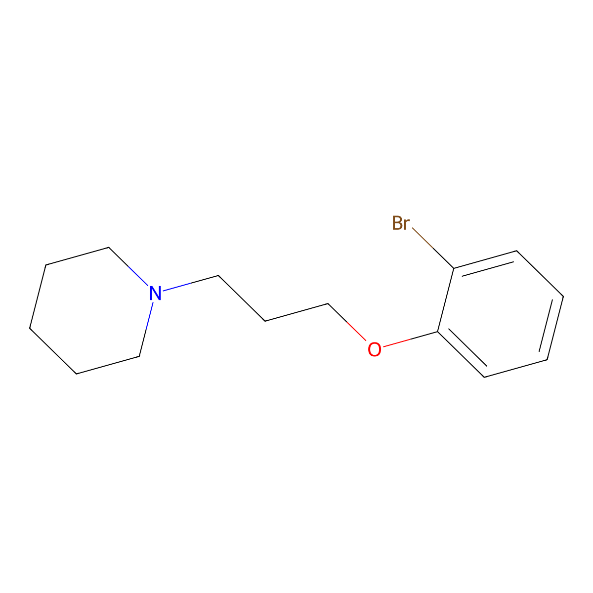 1-[3-(2-Bromophenoxy)propyl]piperidine molecular structure, CAS 415937-43-8