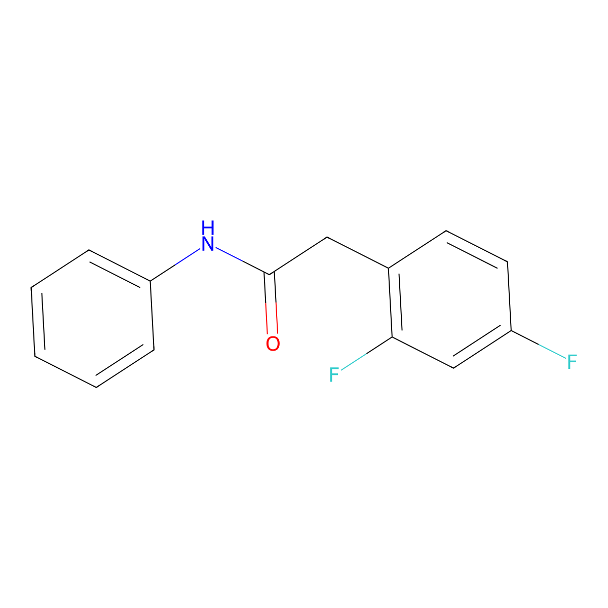 2-(2,4-difluorophenyl)-N-phenylacetamide molecular structure, CAS 415937-55-2