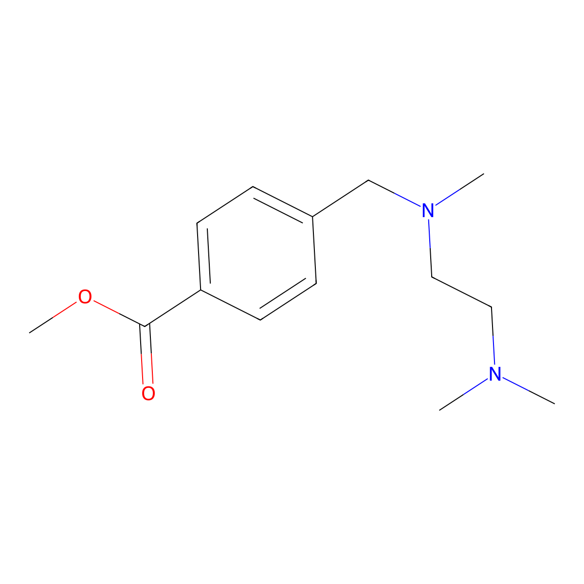 Methyl 4-{[[2-(dimethylamino)ethyl](methyl)amino]methyl}benzoate molecular structure, CAS 415947-00-1
