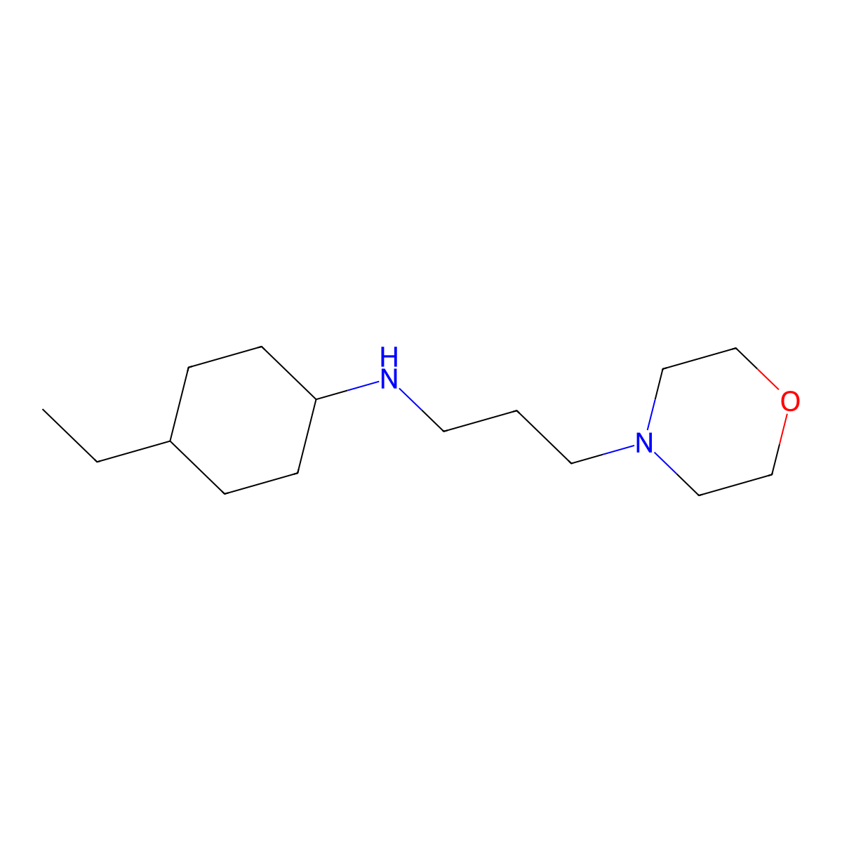 4-Ethyl-N-(3-morpholinopropyl)cyclohexan-1-amine molecular structure, CAS 415948-12-8