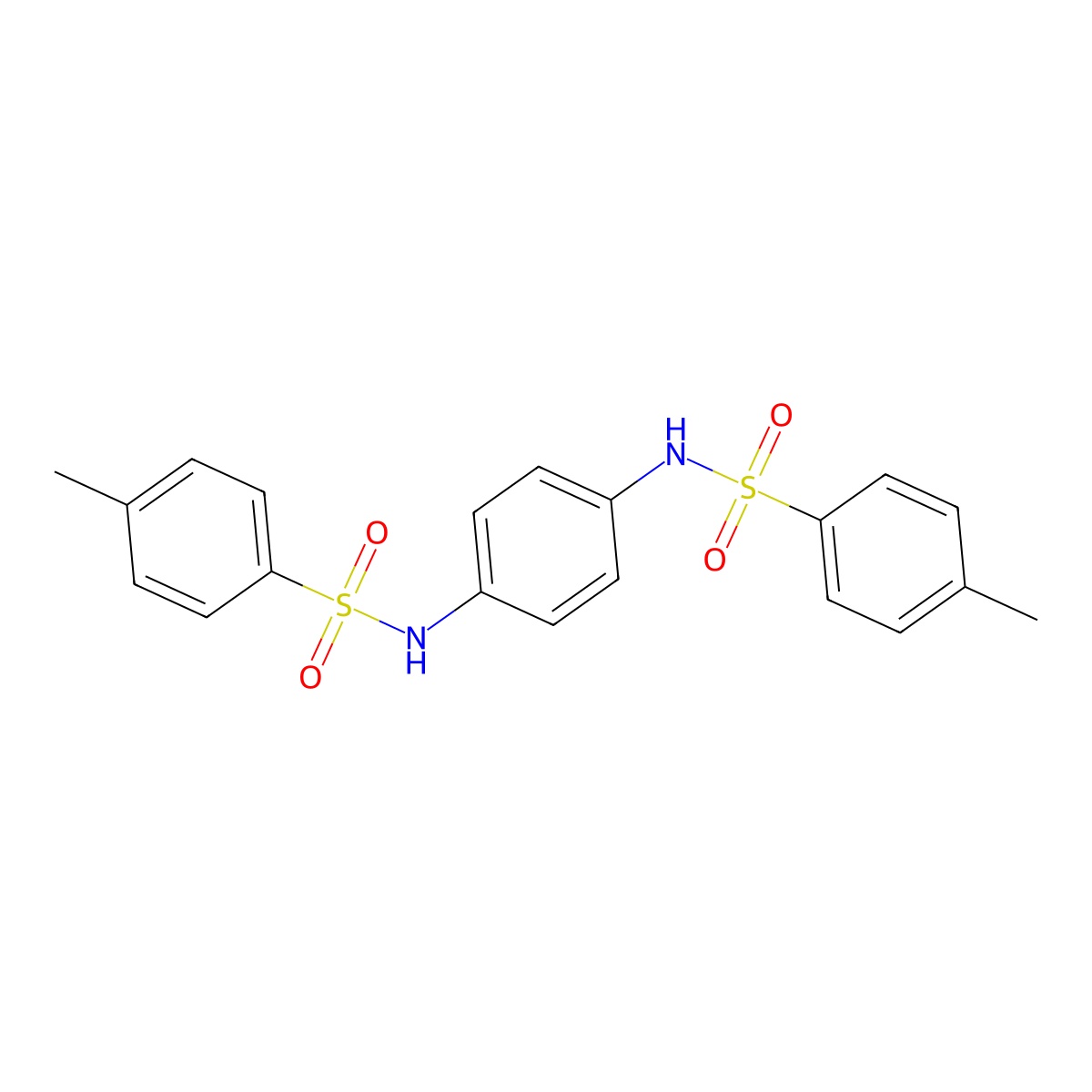 N,N'-1,4-Phenylenebis[4-methylbenzenesulfonamide] molecular structure, CAS 41595-29-3