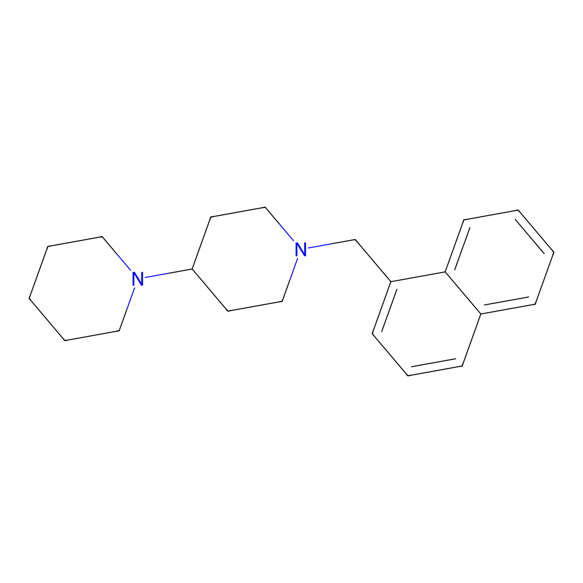 1'-(Naphthalen-1-ylmethyl)-1,4'-bipiperidine molecular structure, CAS 415953-27-4