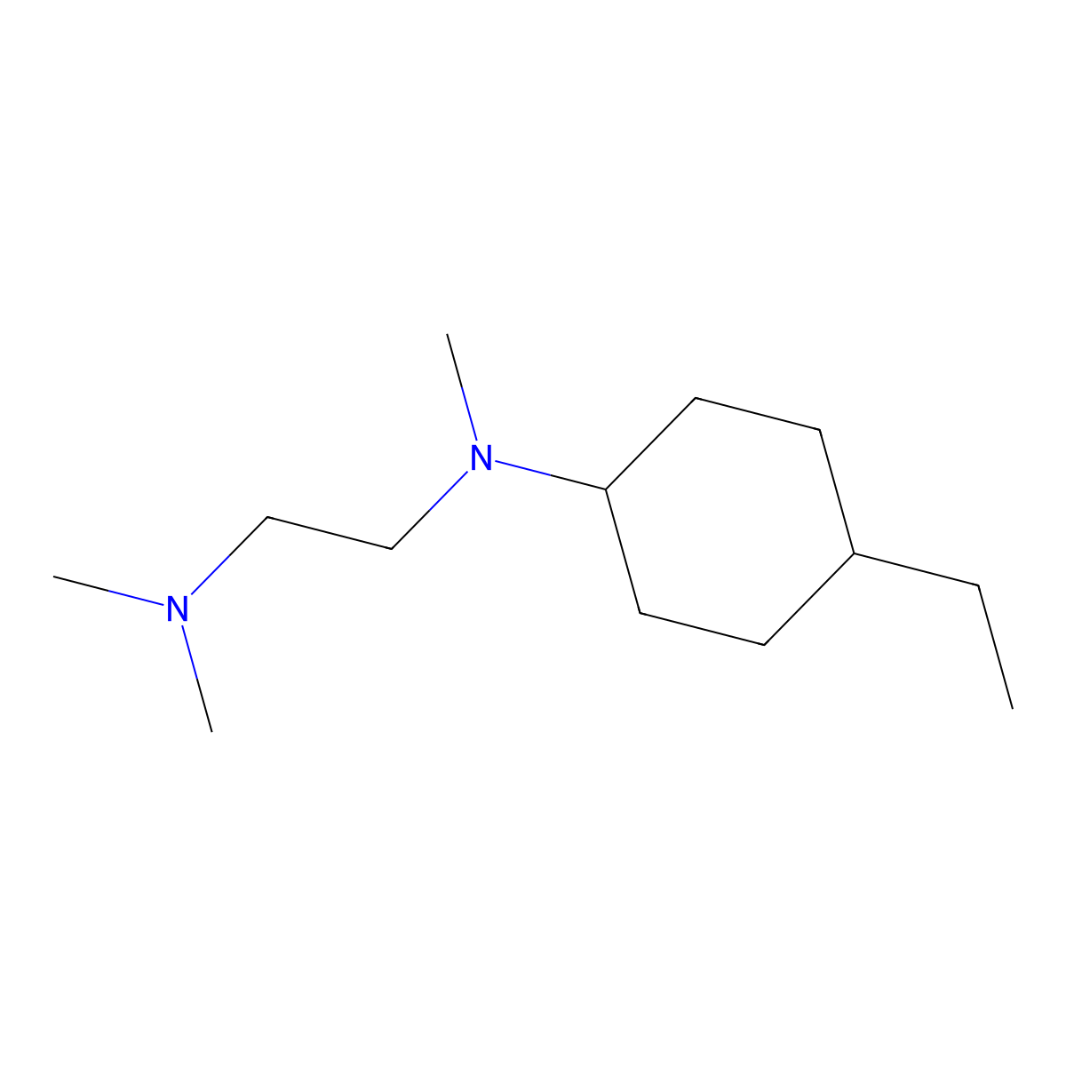 N1-(4-Ethylcyclohexyl)-N1,N2,N2-trimethylethane-1,2-diamine molecular structure, CAS 415953-91-2