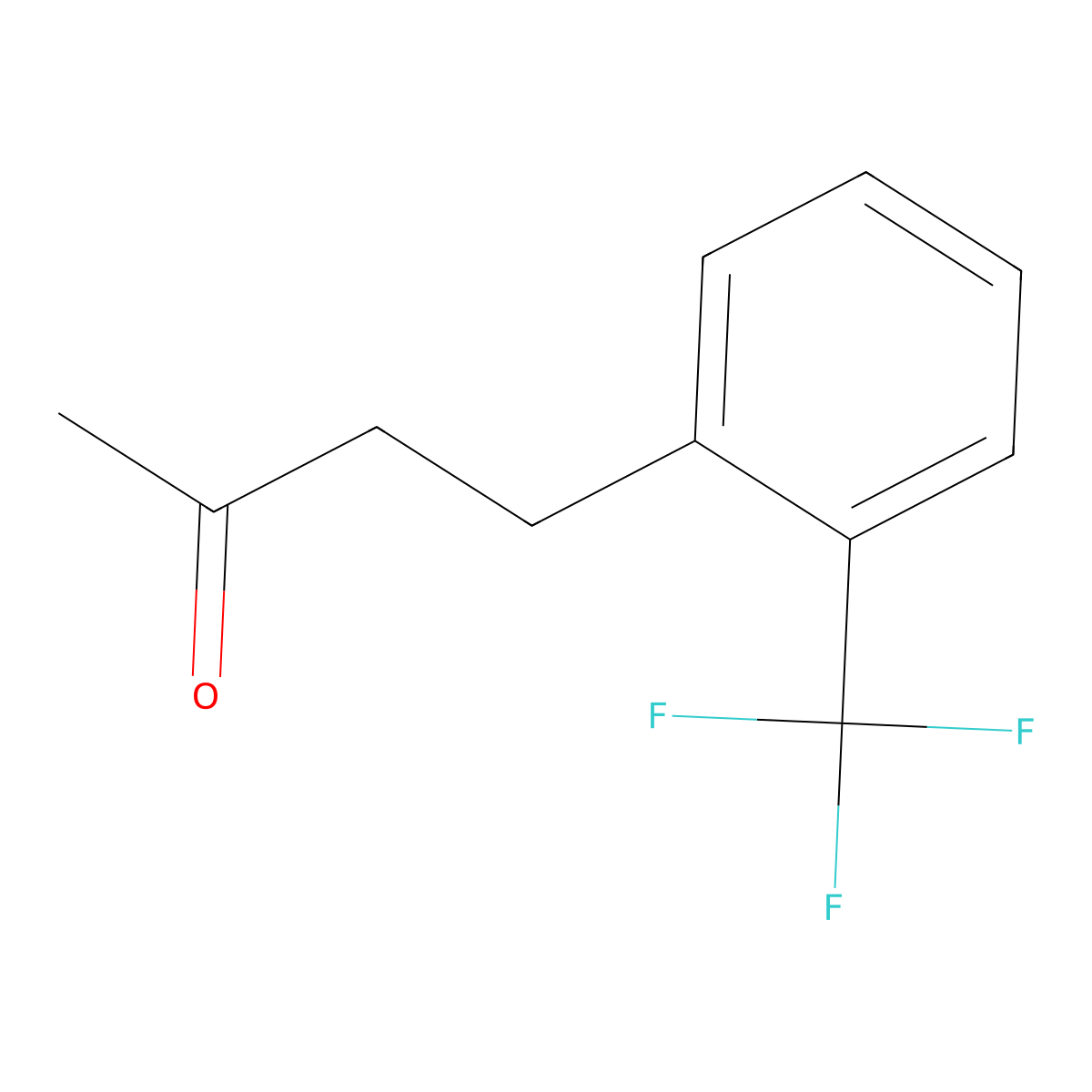 4-[2-(Trifluoromethyl)phenyl]butan-2-one molecular structure, CAS 415955-47-4