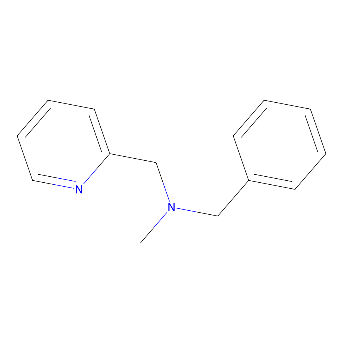 Benzyl(methyl)[(pyridin-2-yl)methyl]amine molecular structure, CAS 415957-25-4