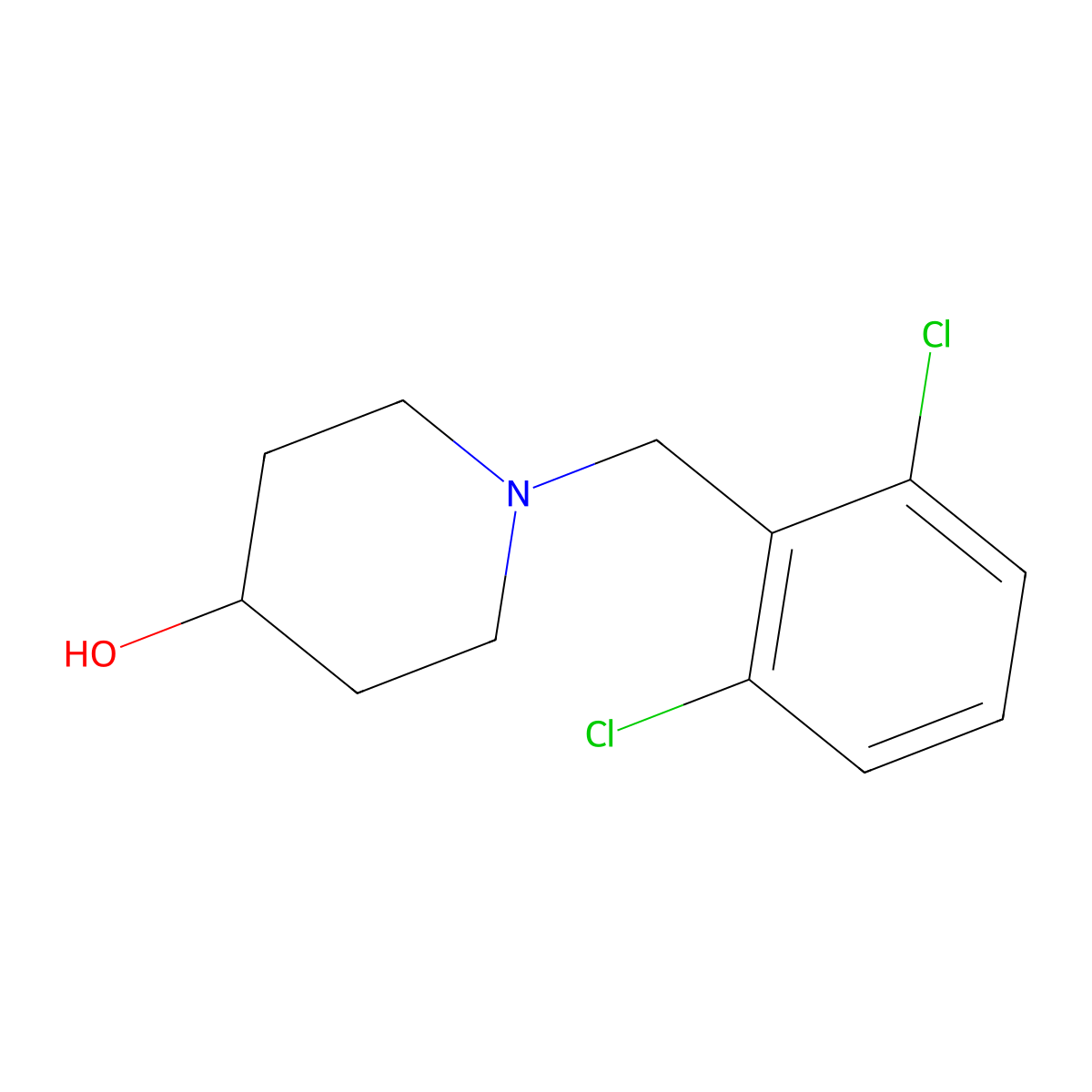 1-(2,6-Dichlorobenzyl)piperidin-4-ol molecular structure, CAS 415957-49-2