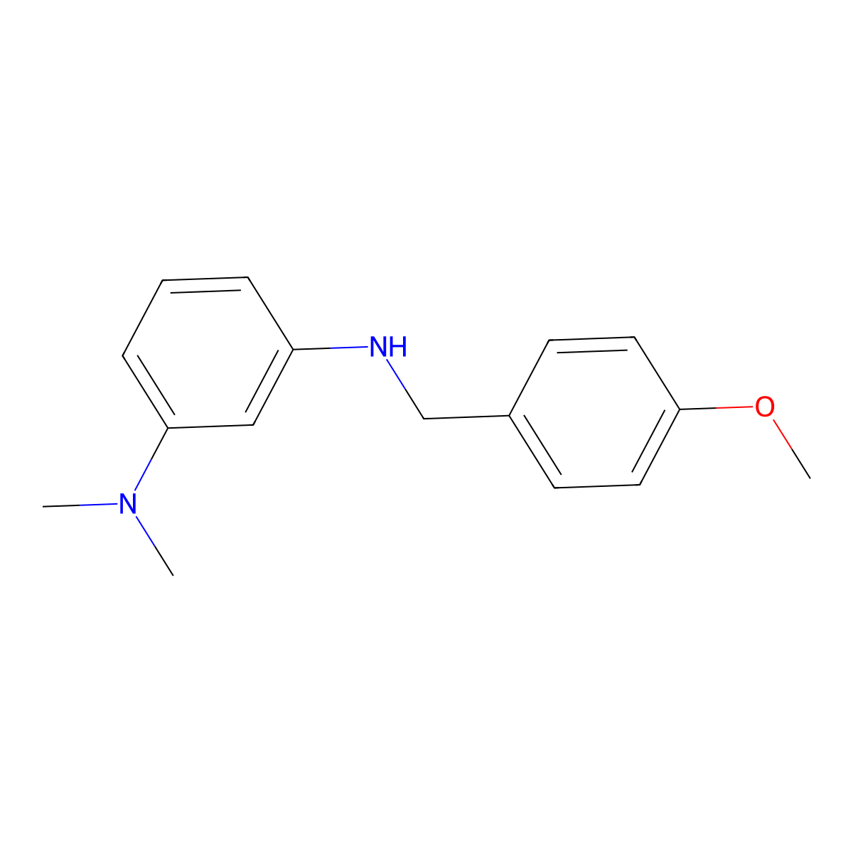 N'-(4-methoxybenzyl)-N,N-dimethylbenzene-1,3-diamine molecular structure, CAS 415960-38-2