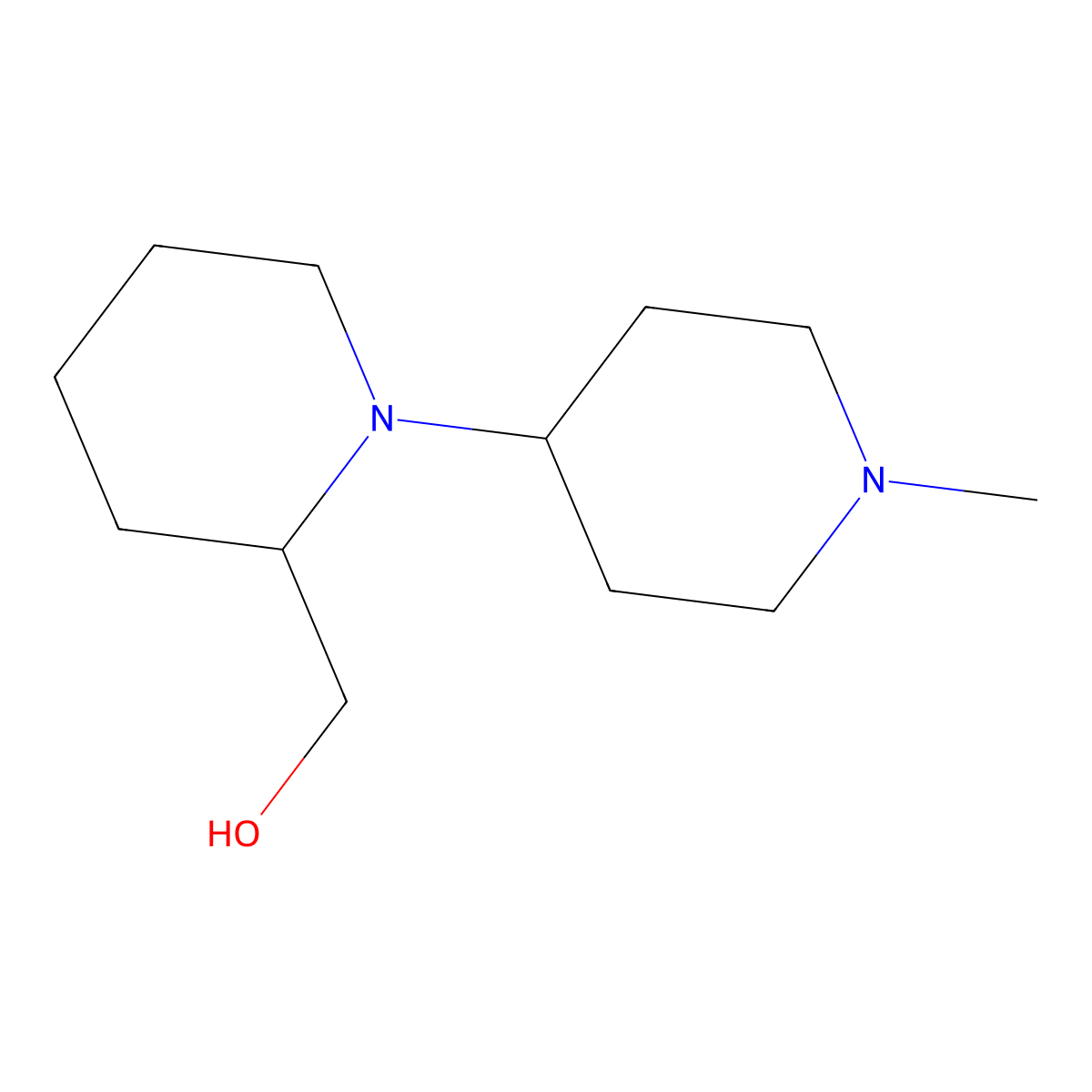 (1'-Methyl-1,4'-bipiperidin-2-yl)methanol molecular structure, CAS 415960-49-5