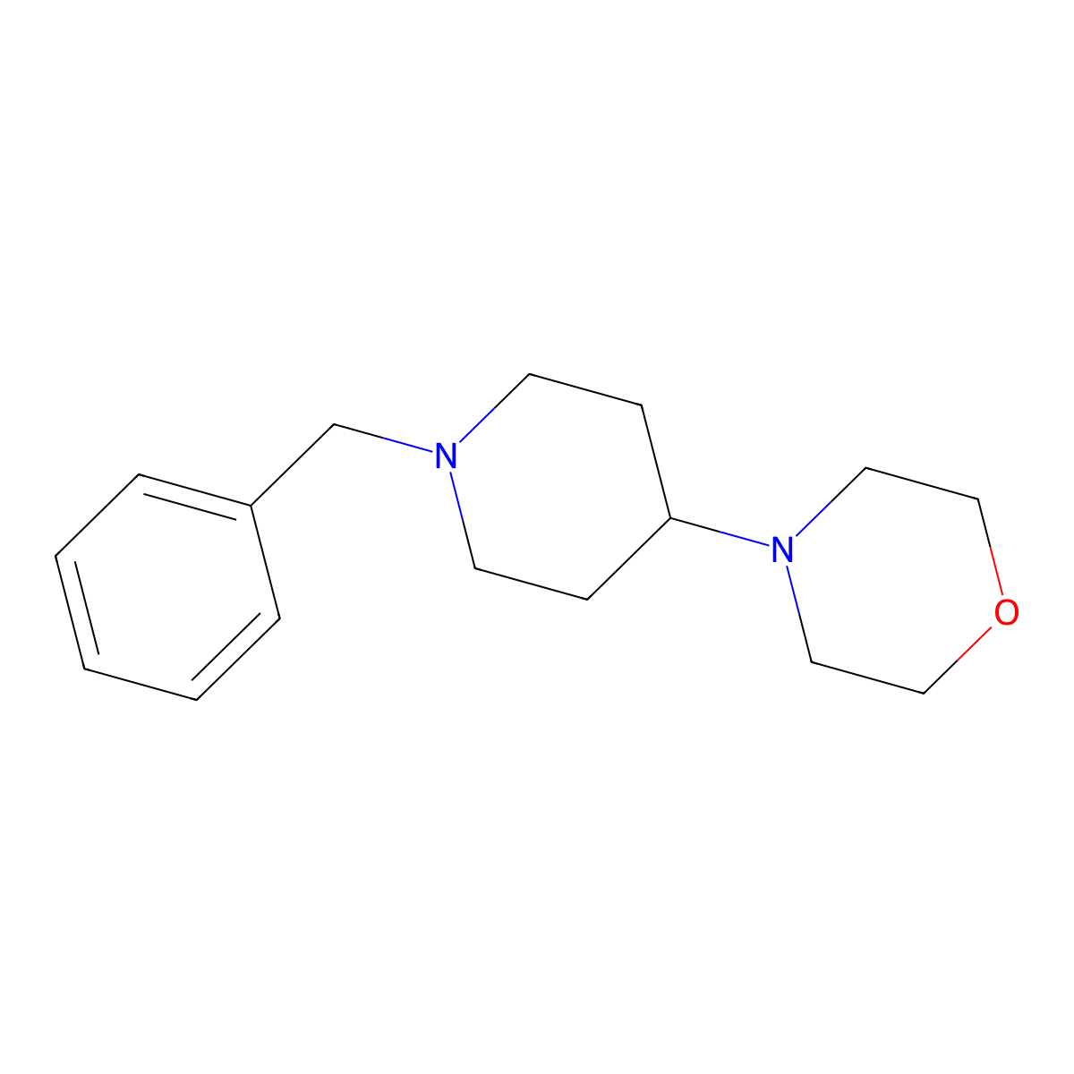 4-(1-Benzylpiperidin-4-yl)morpholine molecular structure, CAS 415967-79-2