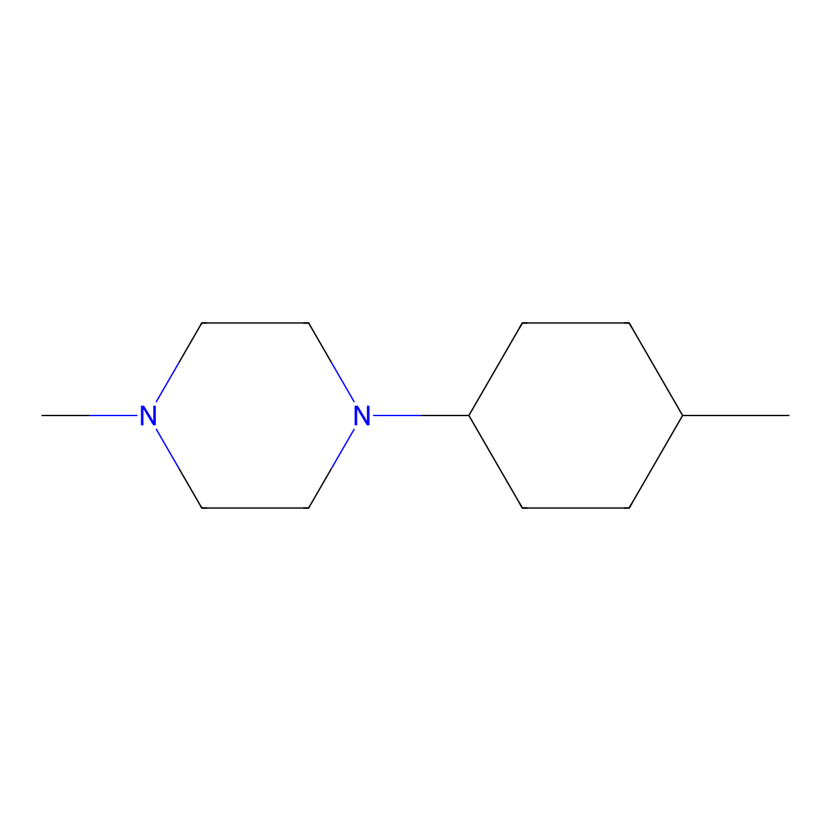 1-Methyl-4-(4-methylcyclohexyl)piperazine molecular structure, CAS 415968-51-3