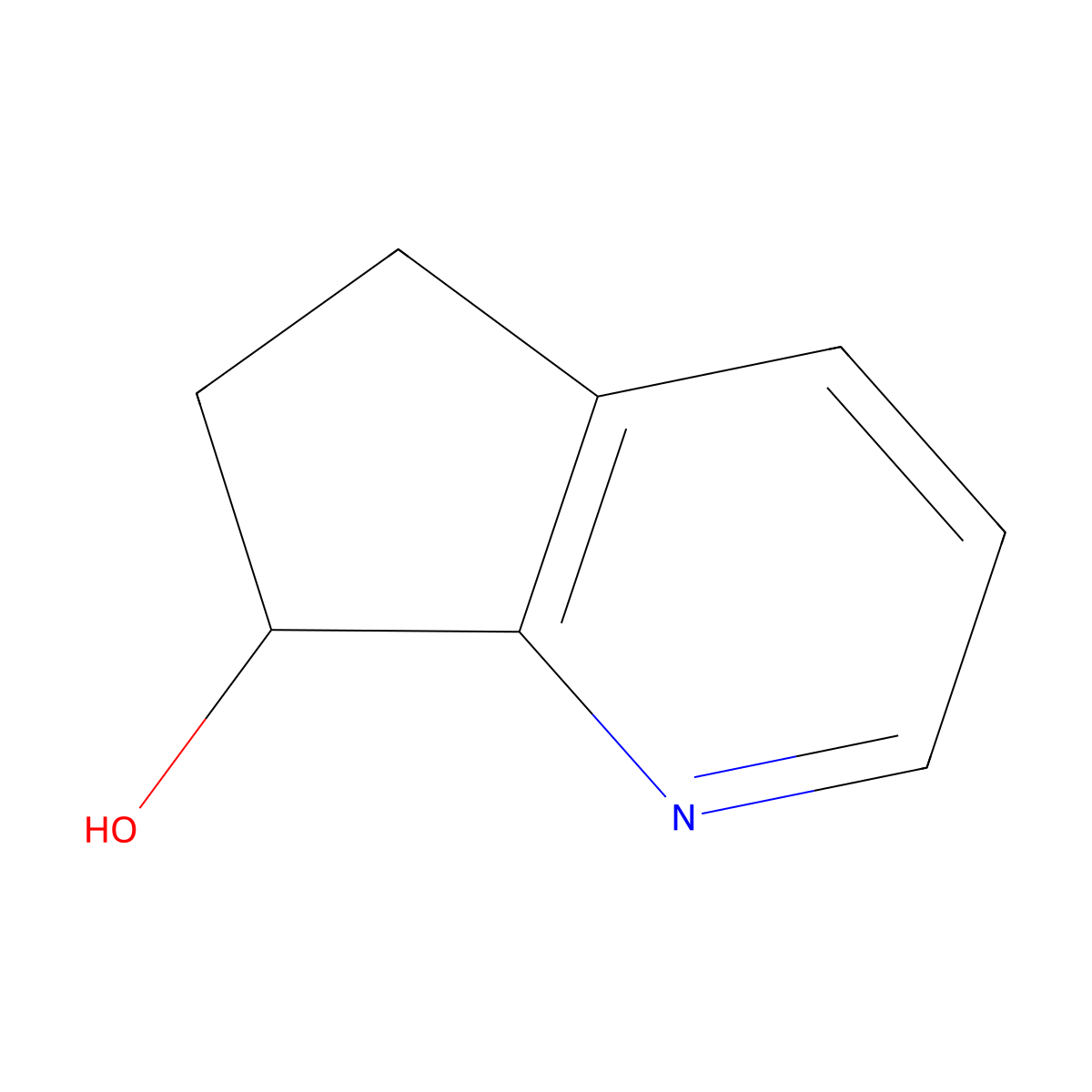 5H,6H,7H-cyclopenta(b)pyridin-7-ol molecular structure, CAS 41598-71-4