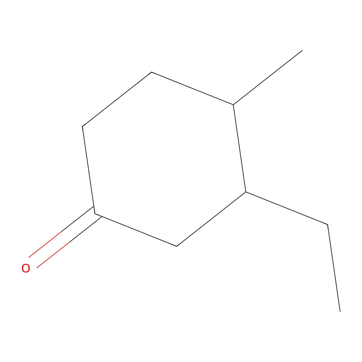 3-Ethyl-4-methylcyclohexan-1-one molecular structure, CAS 41599-44-4