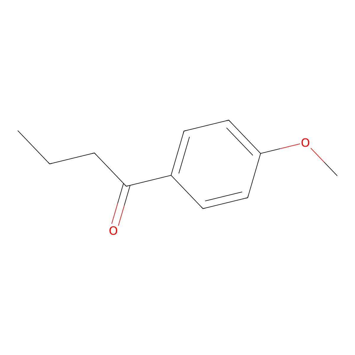 4'-Methoxybutyrophenone molecular structure, CAS 4160-51-4