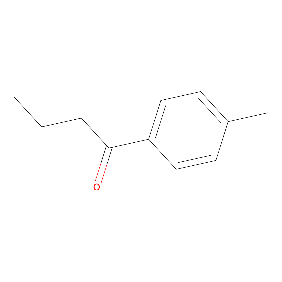4'-Methylbutyrophenone molecular structure, CAS 4160-52-5