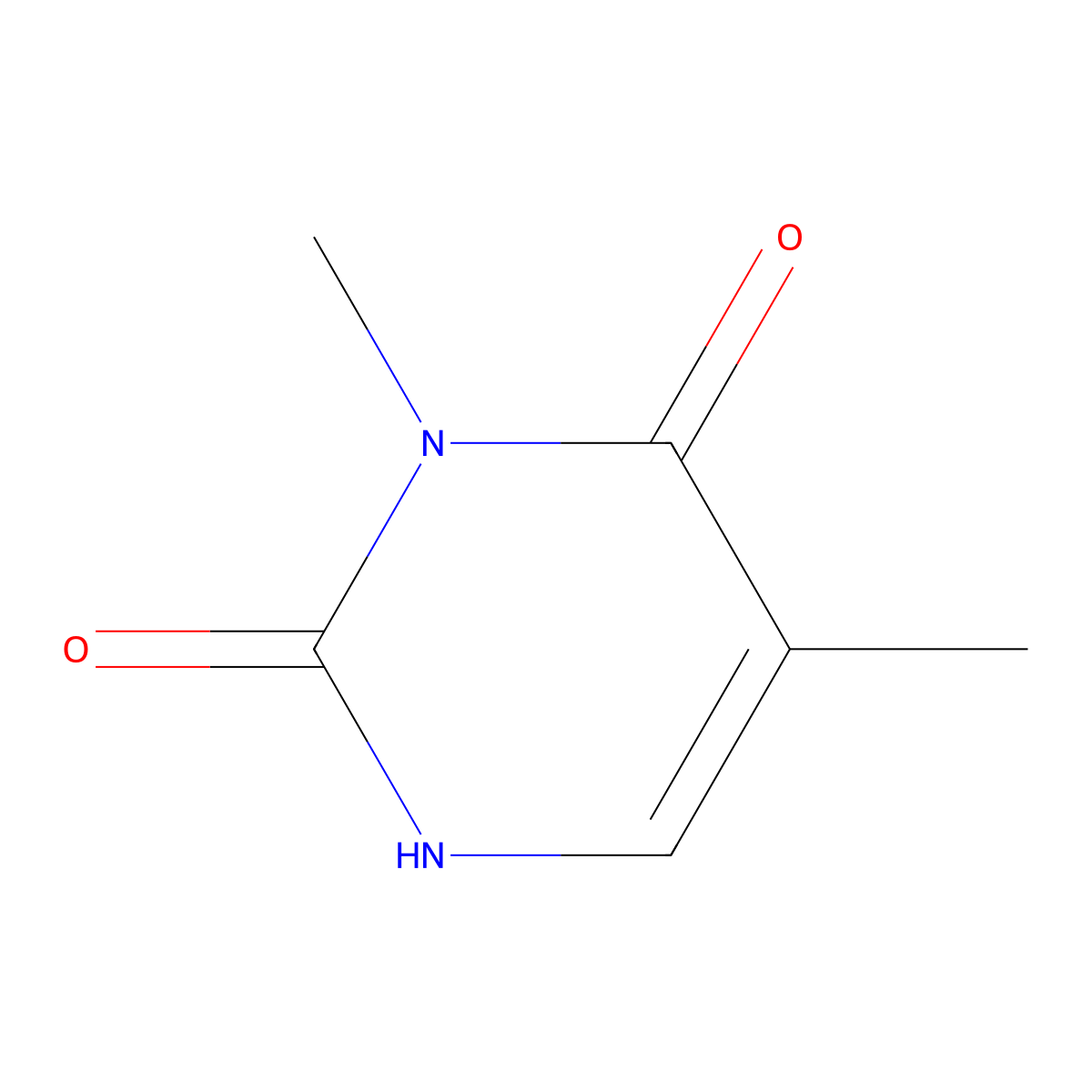 3,5-Dimethyl-2,4(1H,3H)-pyrimidinedione molecular structure, CAS 4160-77-4
