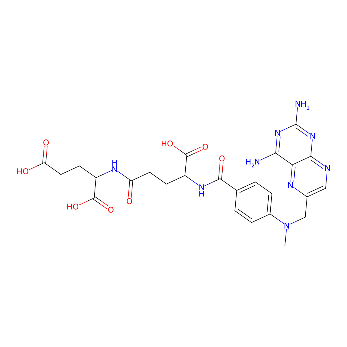 Methotrexate Diglutamate molecular structure, CAS 41600-13-9