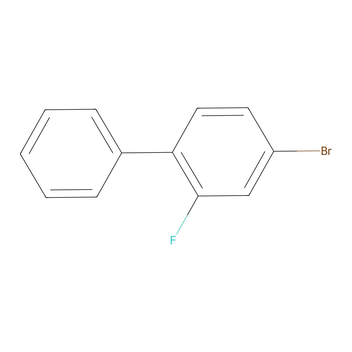 4-Bromo-2-fluoro-1,1'-biphenyl molecular structure, CAS 41604-19-7