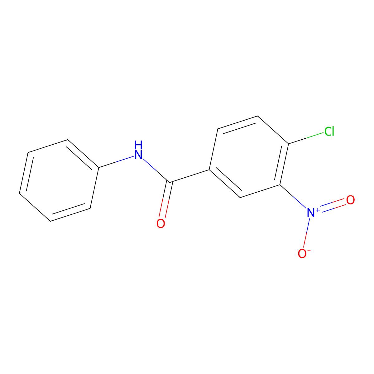 4-Chloro-3-nitrobenzanilide molecular structure, CAS 41614-16-8