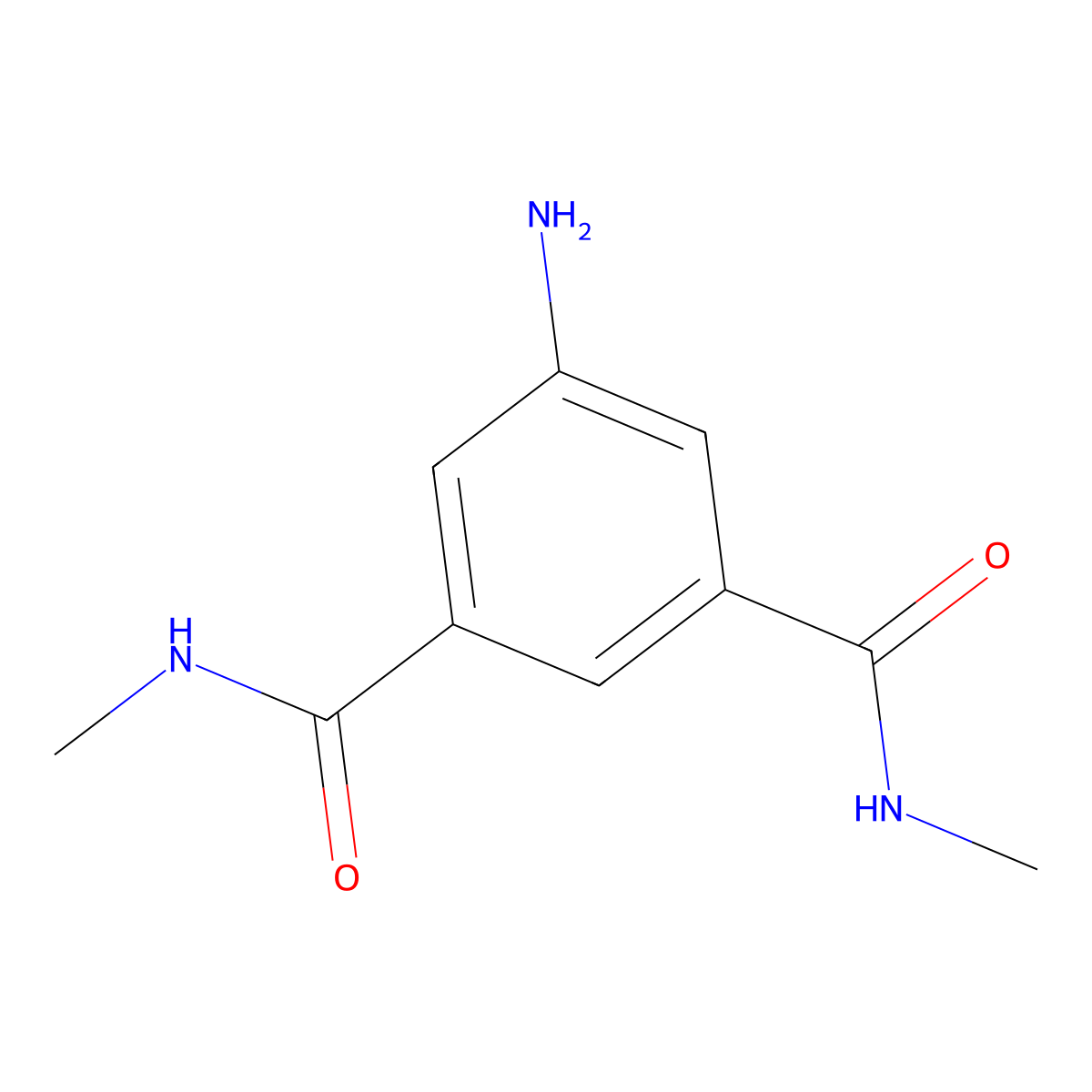 5-Amino-N~1~,N~3~-dimethylbenzene-1,3-dicarboxamide molecular structure, CAS 41616-02-8