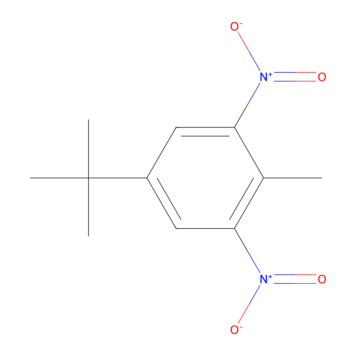 5-Tert-butyl-2-methyl-1,3-dinitrobenzene molecular structure, CAS 4162-89-4