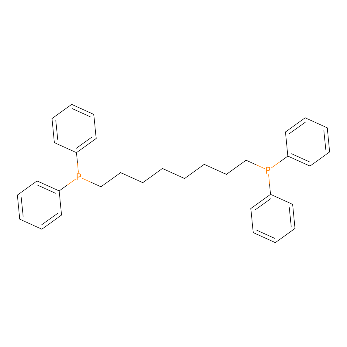 (Octane-1,8-diyl)bis(diphenylphosphane) molecular structure, CAS 41625-30-3