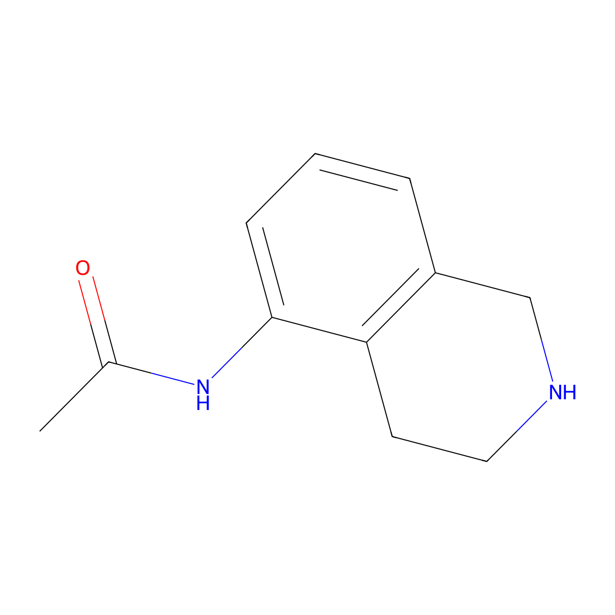 N-(1,2,3,4-tetrahydroisoquinolin-5-yl)acetamide molecular structure, CAS 41629-36-1