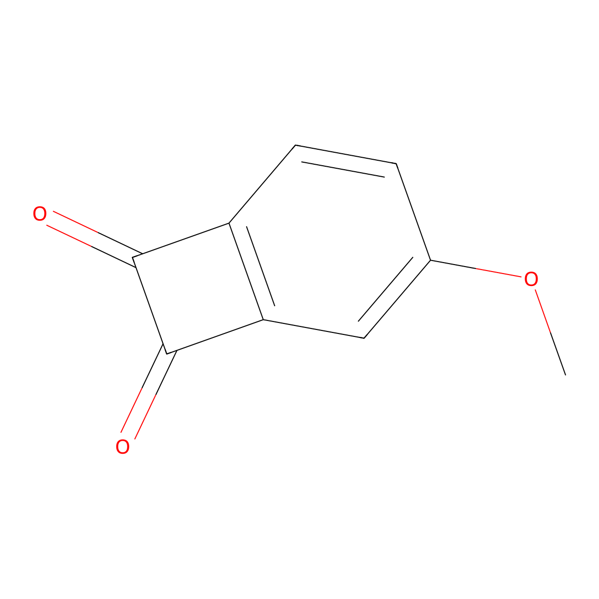 3-Methoxybicyclo[4.2.0]octa-1,3,5-triene-7,8-dione molecular structure, CAS 41634-29-1