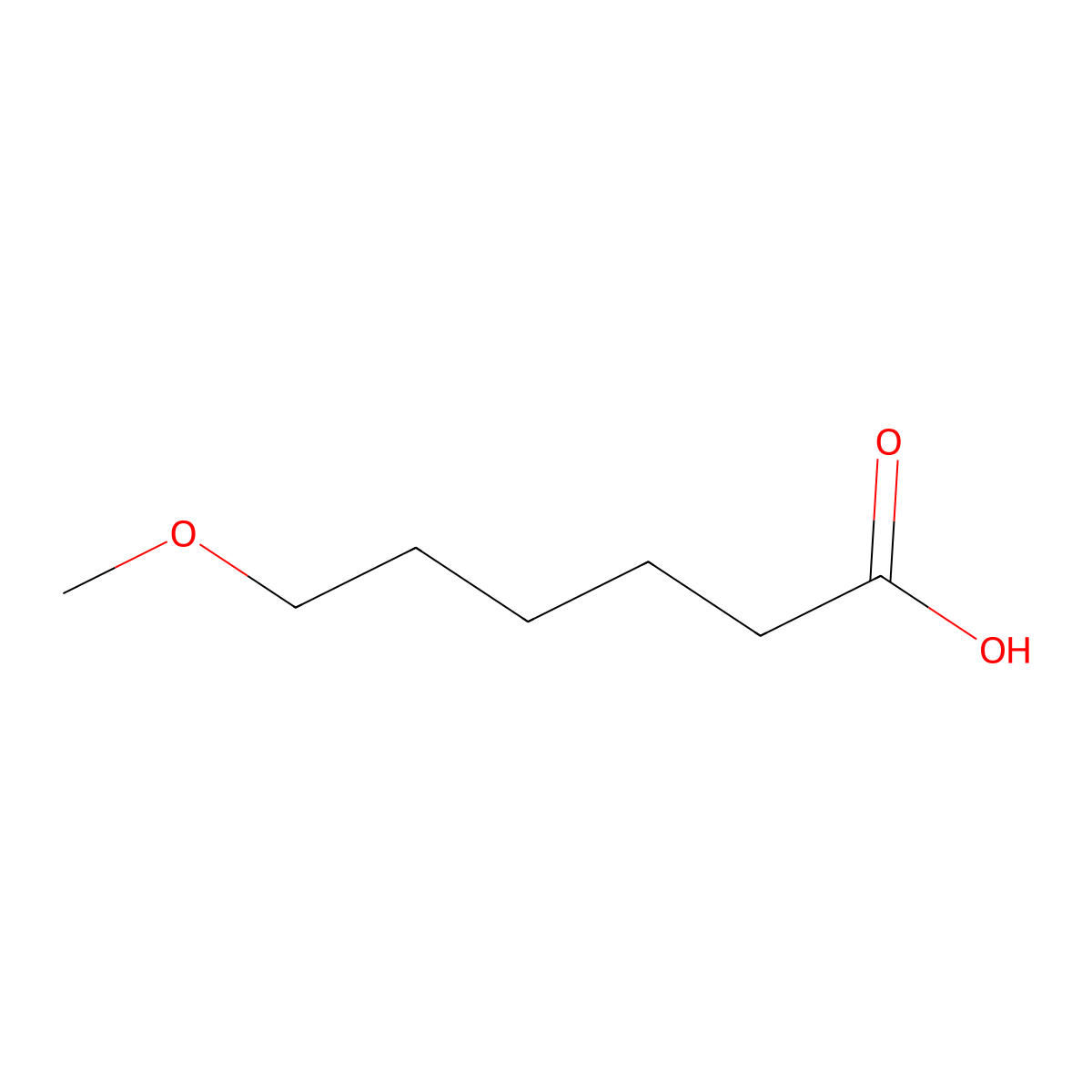 6-Methoxyhexanoic acid molecular structure, CAS 41639-61-6