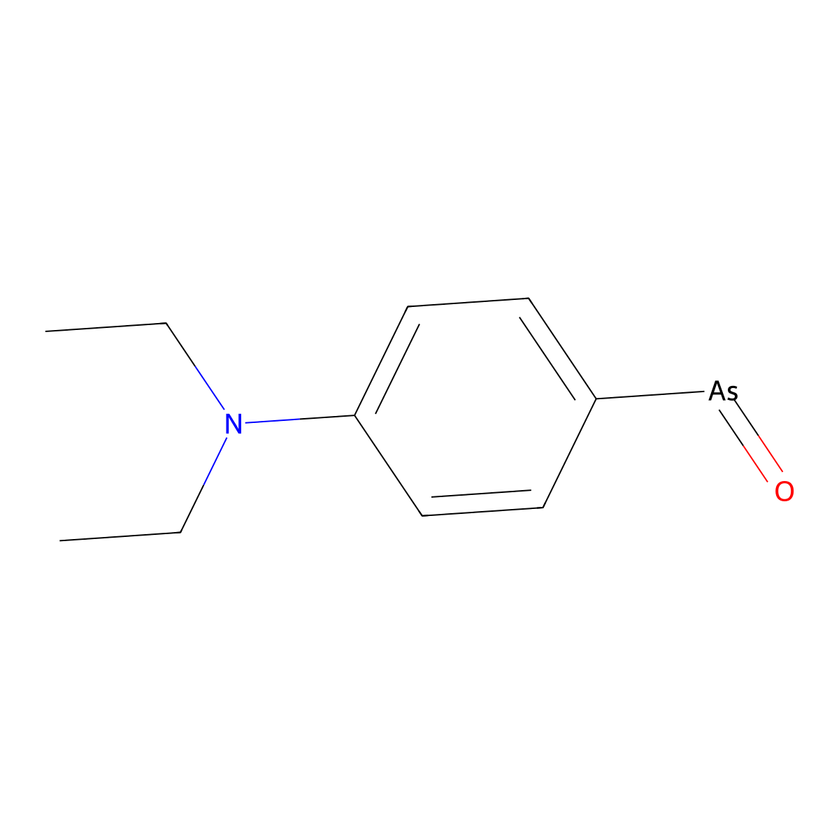 Aniline, p-arsenoso-N,N-diethyl- molecular structure, CAS 4164-06-1