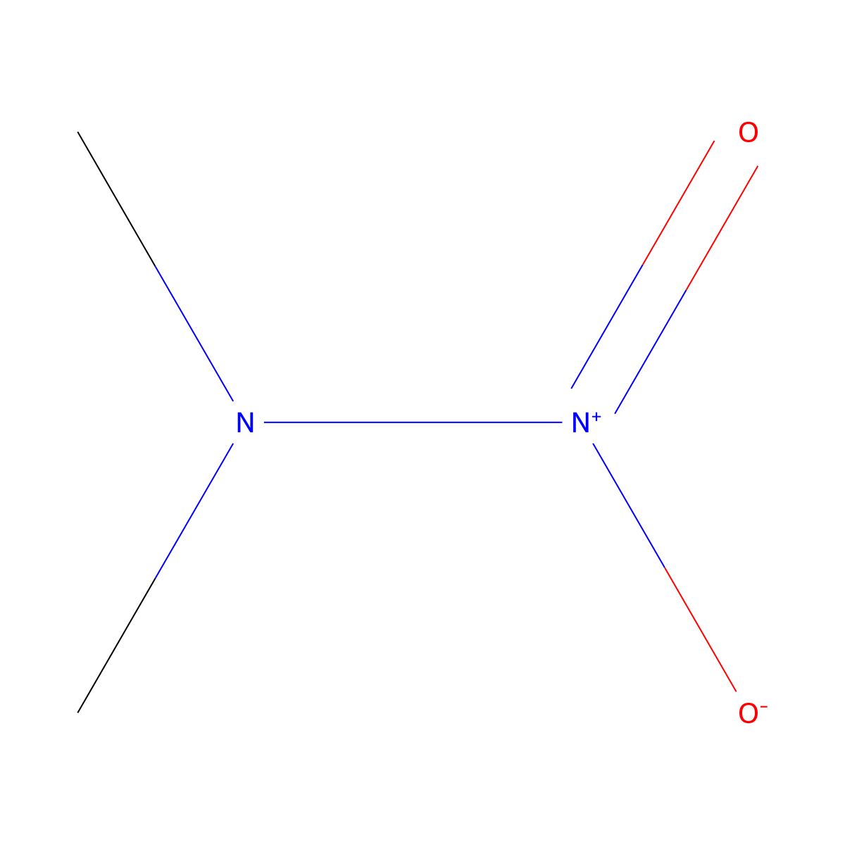 Dimethylnitramine molecular structure, CAS 4164-28-7